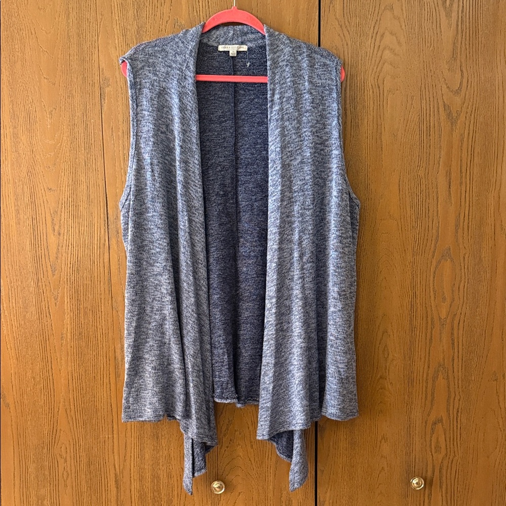 Sleeveless Open Front Cardigan/Vest